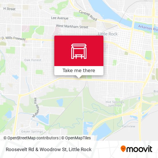 Roosevelt Rd & Woodrow St map