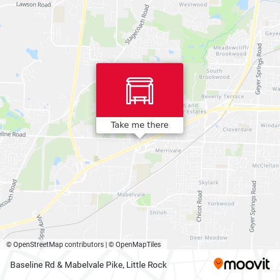 Baseline Rd & Mabelvale Pike map
