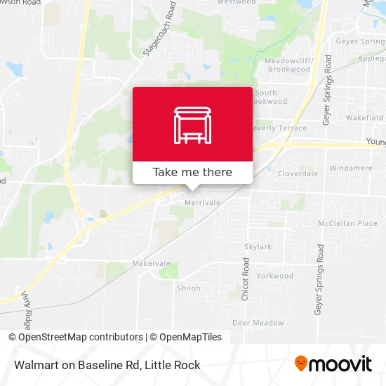 Walmart on Baseline Rd map