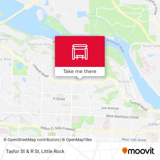 Taylor St & R St map