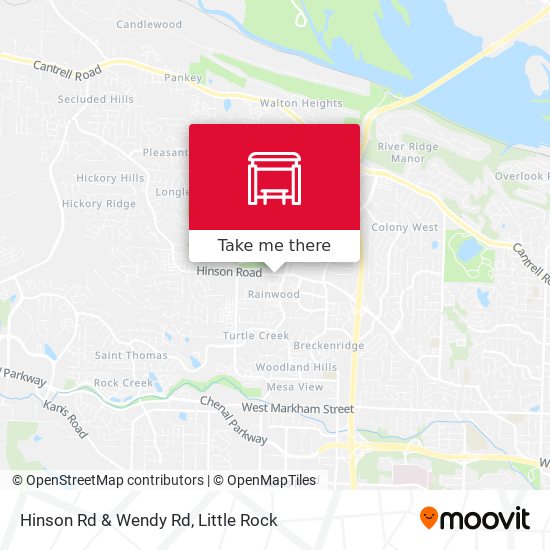 Hinson Rd & Wendy Rd map