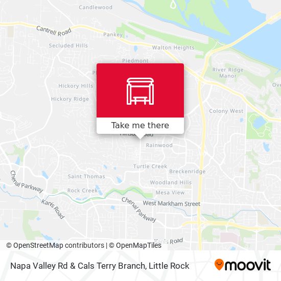 Mapa de Napa Valley Rd & Cals Terry Branch