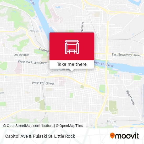 Capitol Ave & Pulaski St map