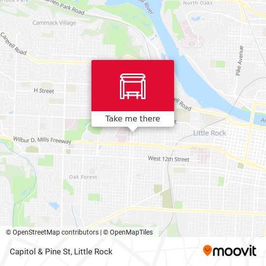 Capitol & Pine St map