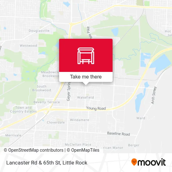 Lancaster Rd & 65th St map