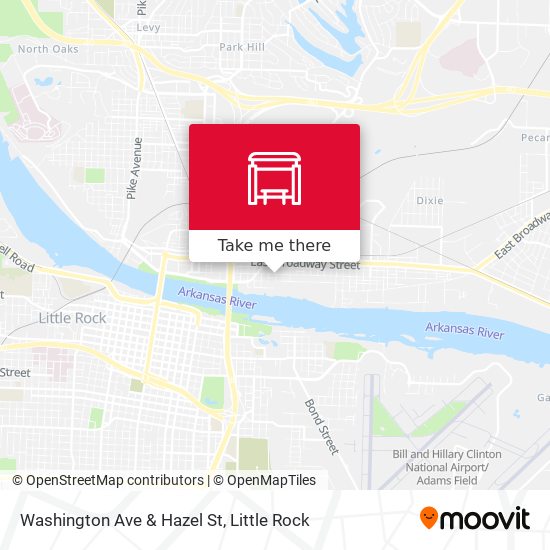 Washington Ave & Hazel St map