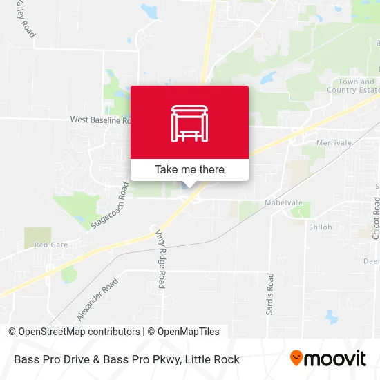 Bass Pro Drive & Bass Pro Pkwy map