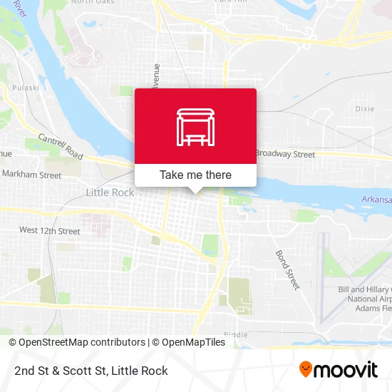 Mapa de 2nd St & Scott St