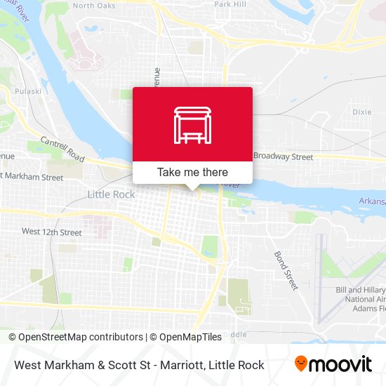 West Markham & Scott St - Marriott map