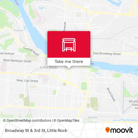 Mapa de Broadway St & 3rd St