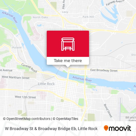 Mapa de W Broadway St & Broadway Bridge Eb