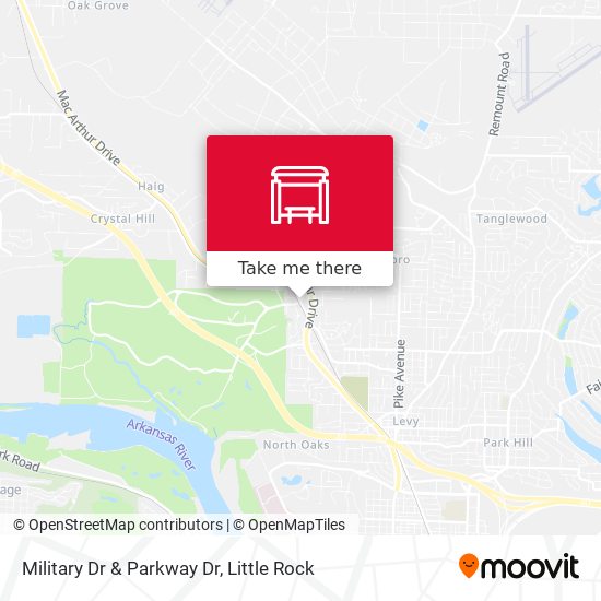 Military Dr & Parkway Dr map