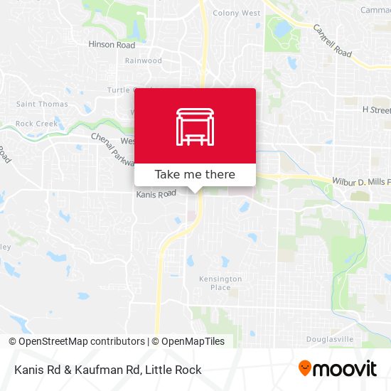 Kanis Rd & Kaufman Rd map