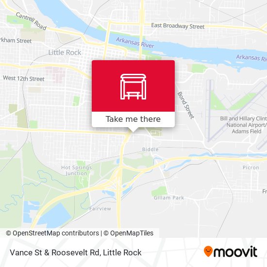 Vance St & Roosevelt Rd map