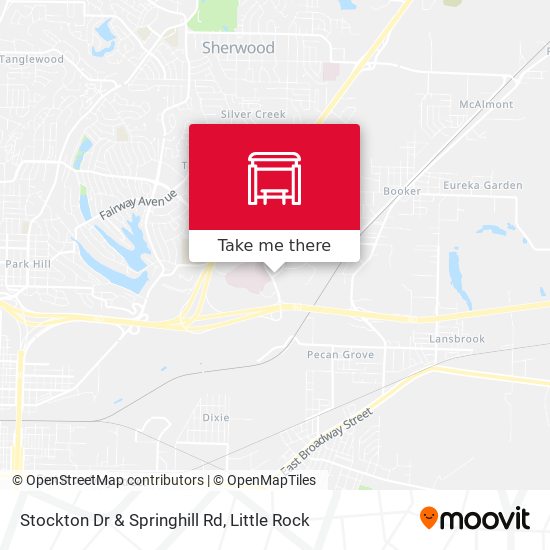 Stockton Dr & Springhill Rd map