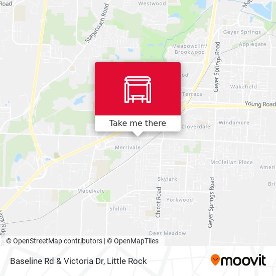 Baseline Rd & Victoria Dr map