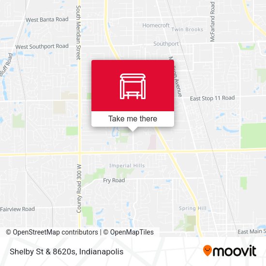 Shelby St & 8620s map