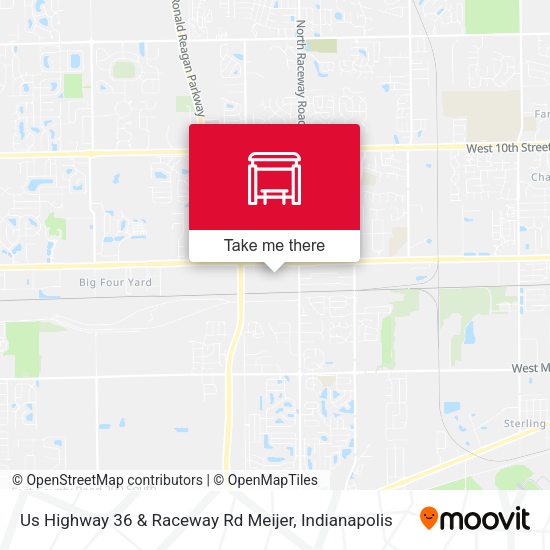 Us Highway 36 & Raceway Rd Meijer map