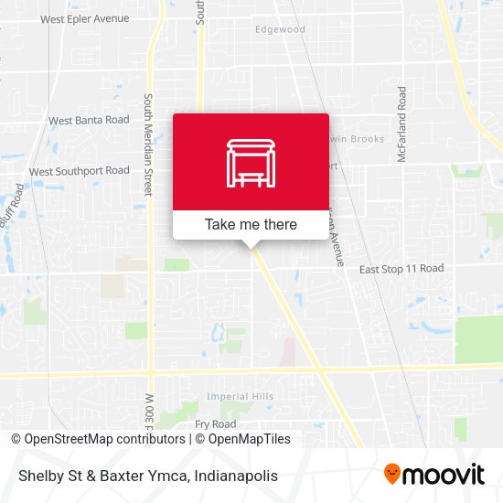 Shelby St & Baxter Ymca map