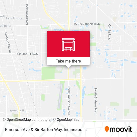 Emerson Ave & Sir Barton Way map