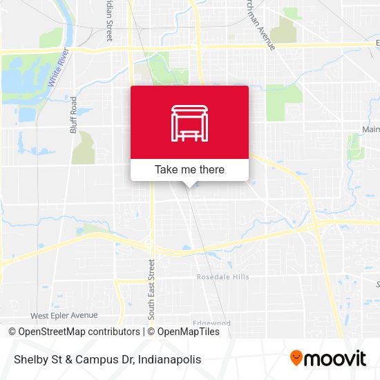 Shelby St & Campus Dr map