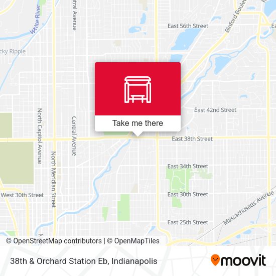 Mapa de 38th & Orchard Station Eb