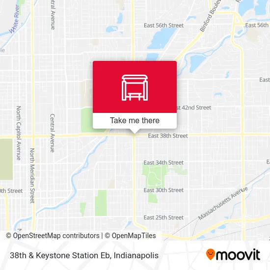 38th & Keystone Station Eb map