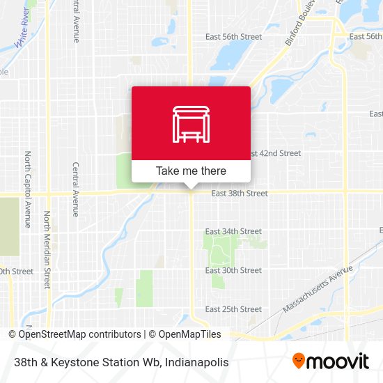 38th & Keystone Station Wb map