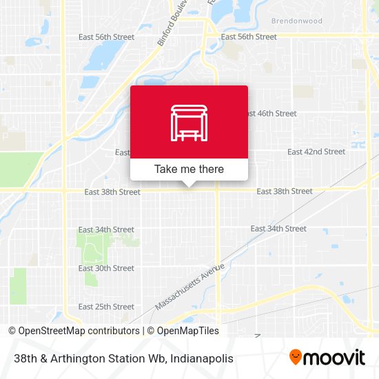 38th & Arthington Station Wb map