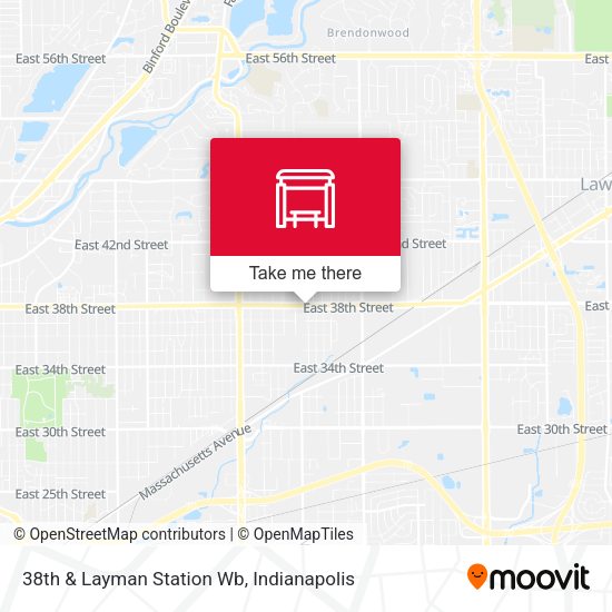 38th & Layman Station Wb map