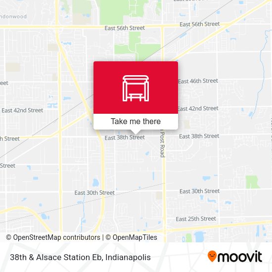 Mapa de 38th & Alsace Station Eb