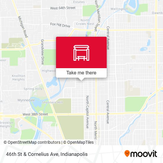 46th St & Cornelius Ave map