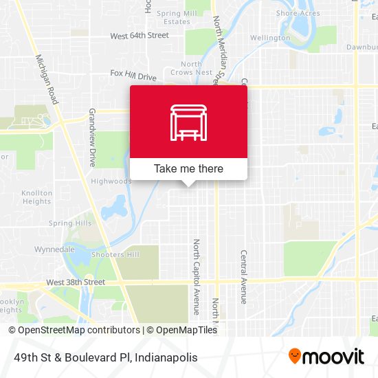 49th St & Boulevard Pl map