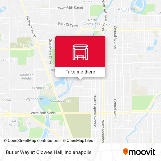 Butler Way at Clowes Hall map