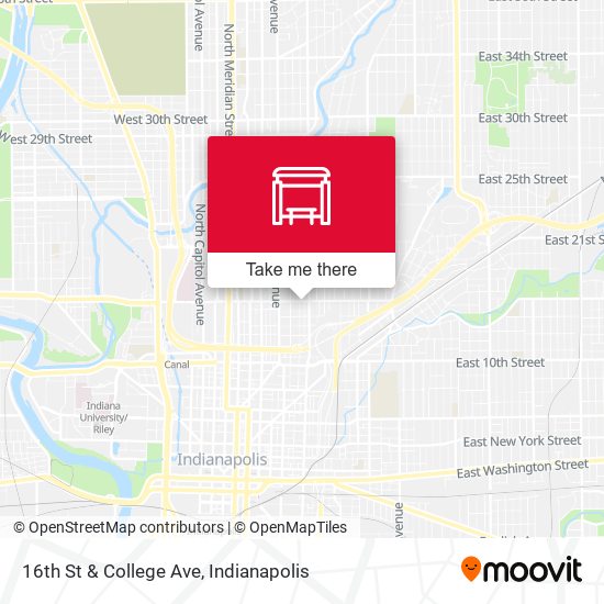 16th St & College Ave map