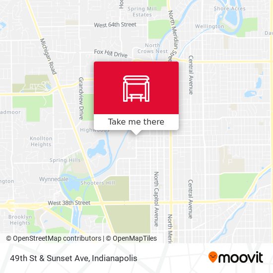 49th St & Sunset Ave map