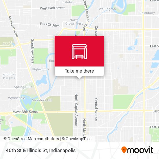 46th St & Illinois St map