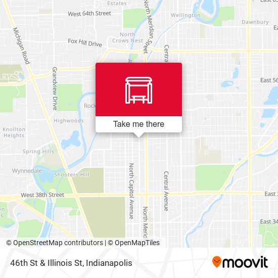 46th St & Illinois St map