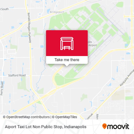 Aiport Taxi Lot Non Public Stop map