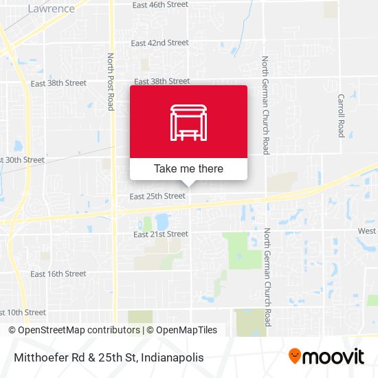 Mitthoefer Rd & 25th St map