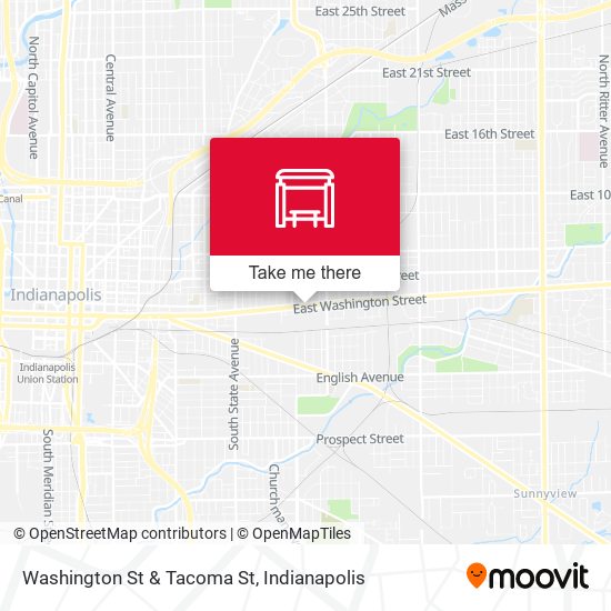 Washington St & Tacoma St map