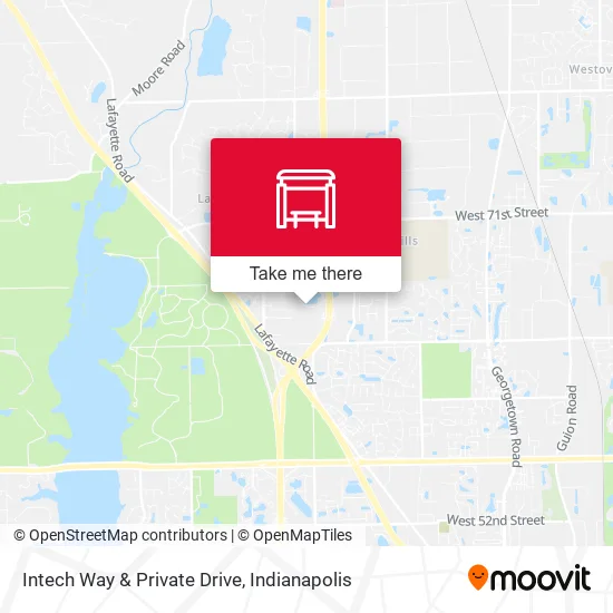 Intech Way & Private Drive map