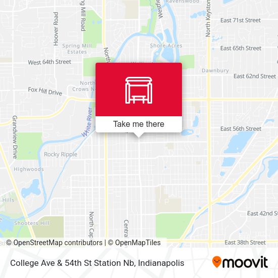 College Ave & 54th St Station Nb map
