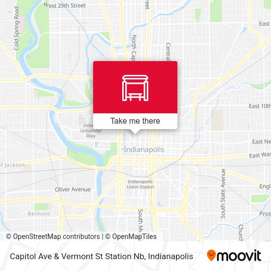 Capitol Ave & Vermont St Station Nb map