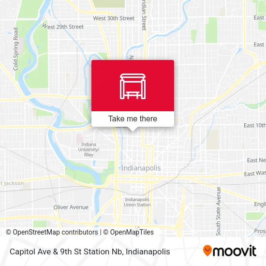 Mapa de Capitol Ave & 9th St Station Nb