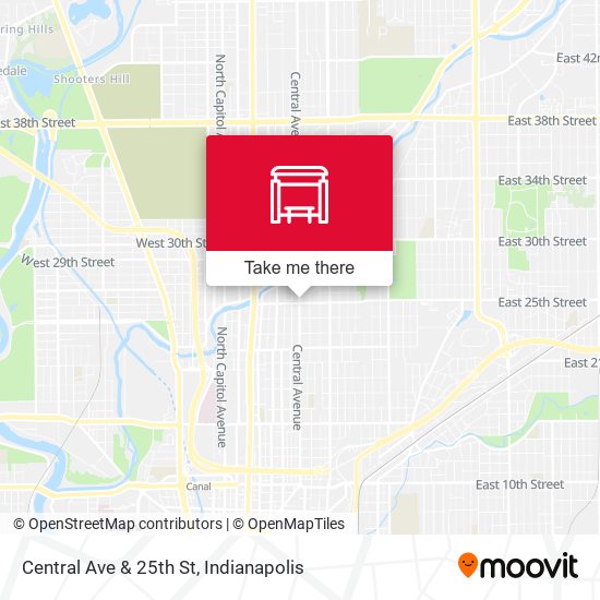 Central Ave & 25th St map