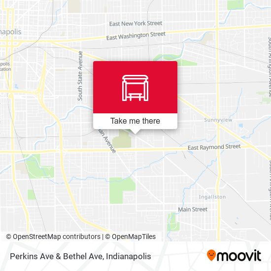 Perkins Ave & Bethel Ave map