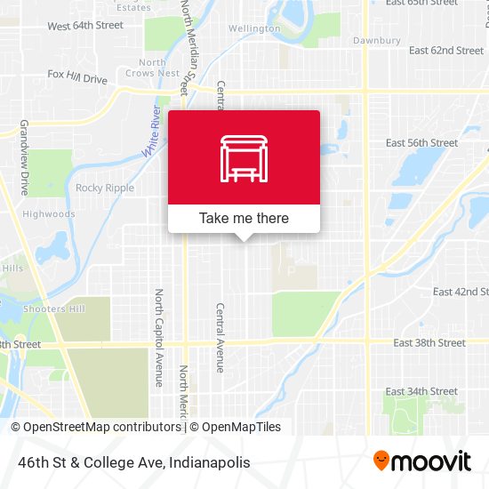 Mapa de 46th St & College Ave