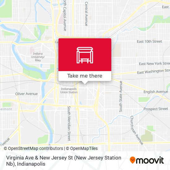 Virginia Ave & New Jersey St (New Jersey Station Nb) map