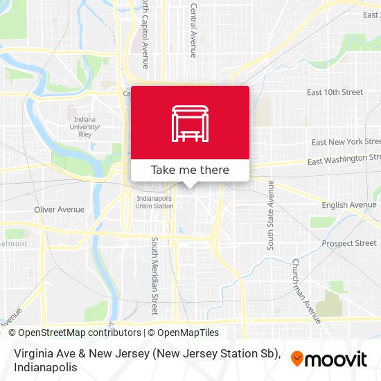 Virginia Ave & New Jersey (New Jersey Station Sb) map